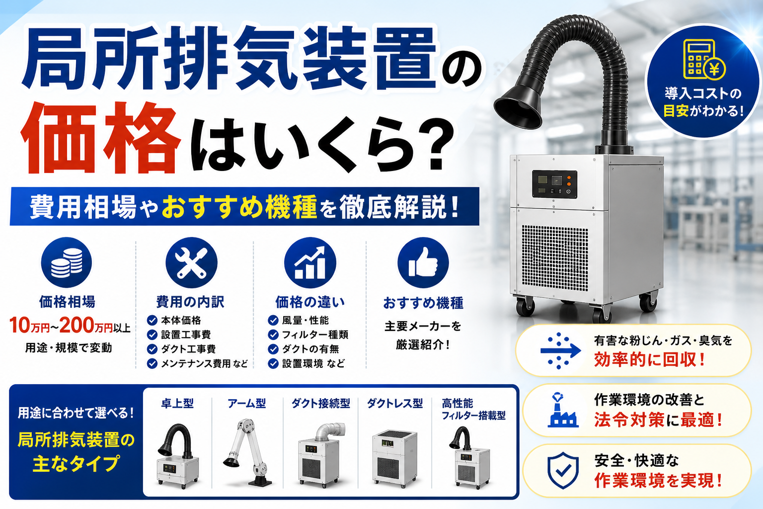 局所排気装置の価格