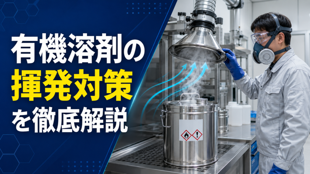 有機溶剤の揮発対策を徹底解説｜健康被害や火災を防ぐ換気・保管方法